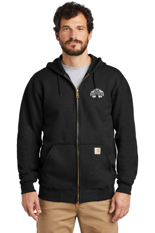 Carhartt ® Midweight Hooded Zip-Front Sweatshirt with Great Northern Logo CT104078