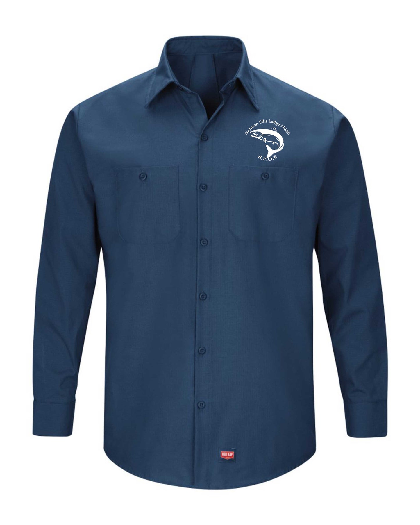 Mens Long Sleeve Red Kap Long Sleeve Work Shirt