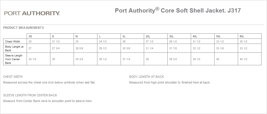 Port Authority® Core Soft Shell Jacket J317