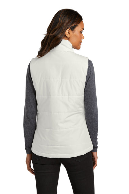 Marshmellow Puffy vest With Embroidered BLSC Logo