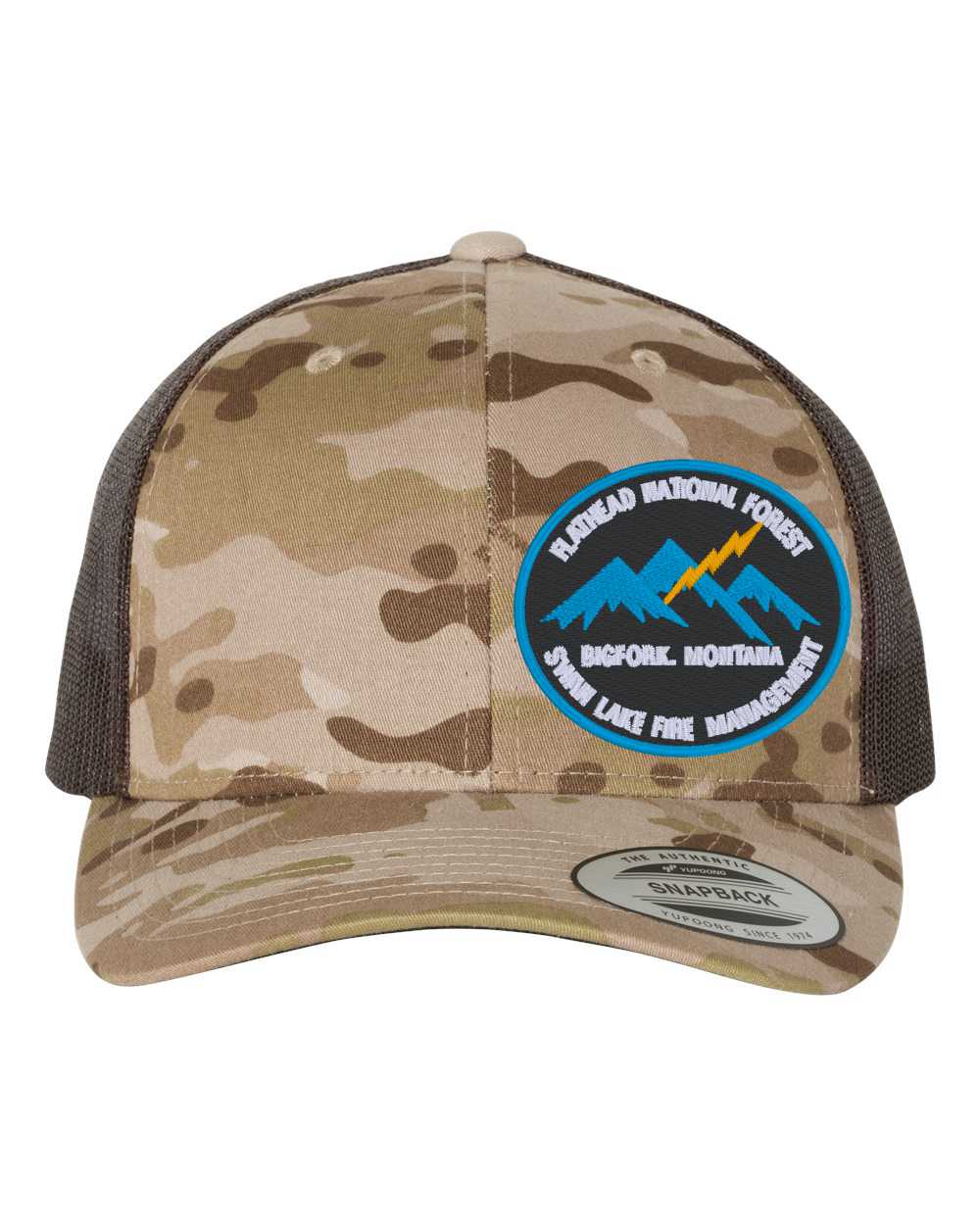 Classic Retro Snapback Trucker Hat with Embroidered Patch-6606