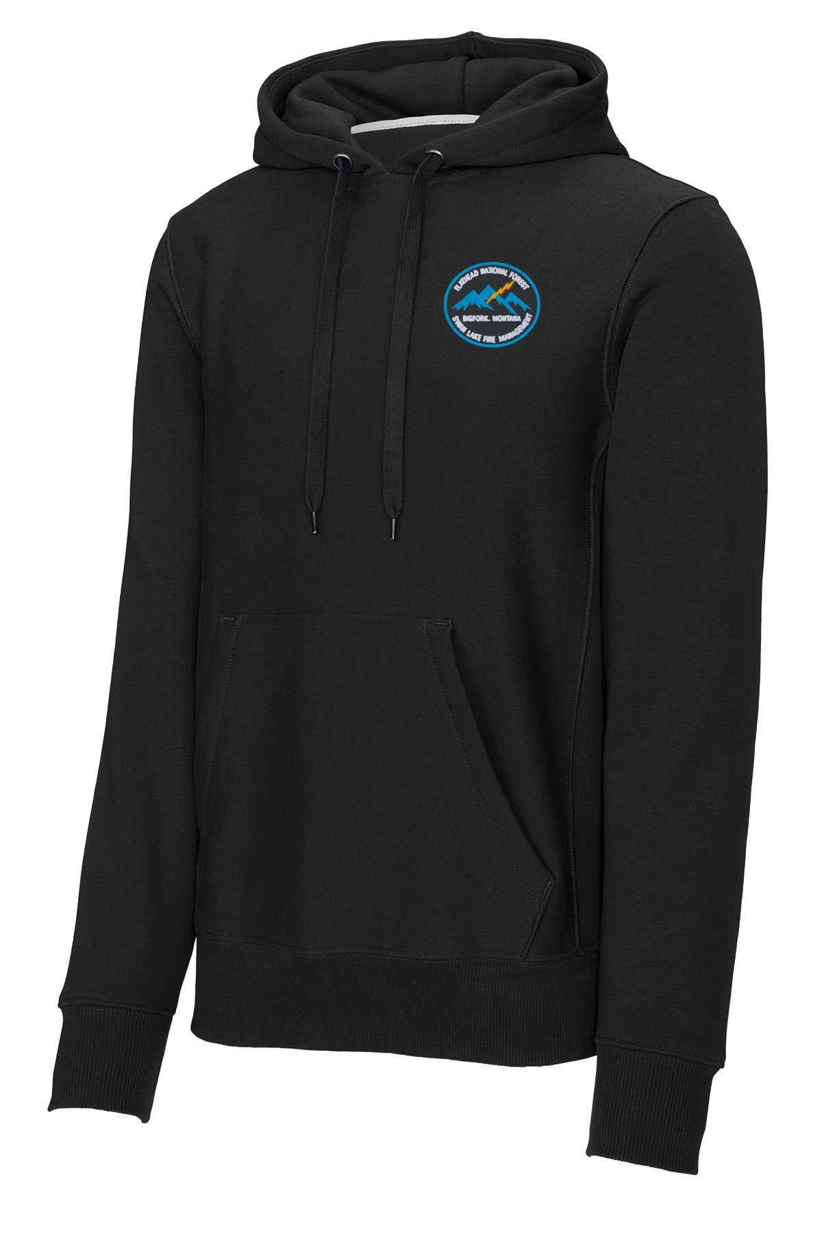 Black Heavyweight Hoodie with Fire Crew Logo F281