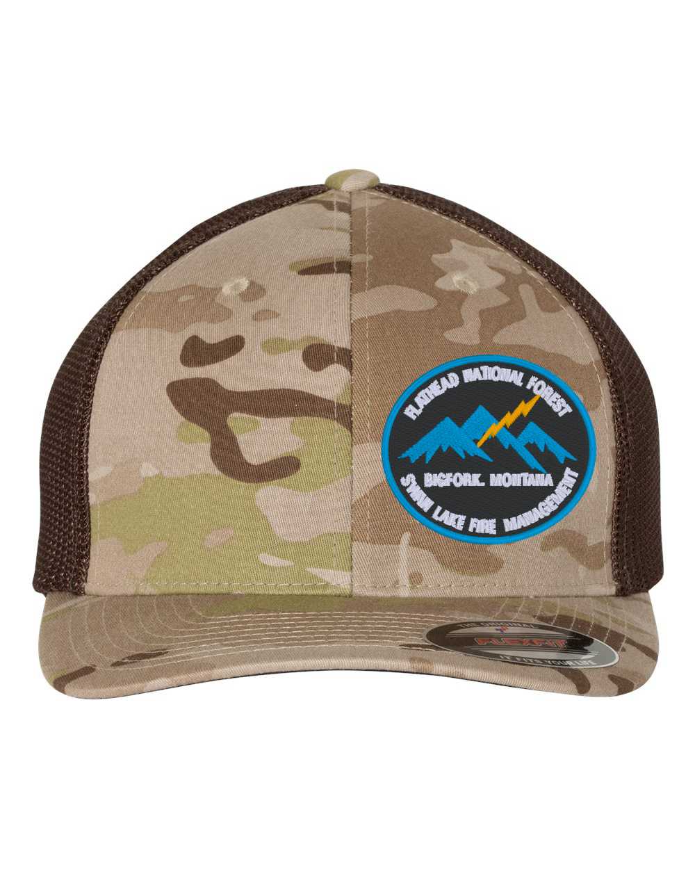Flexfit Trucker Mesh Back Cap with Embroidered Patch - 6511