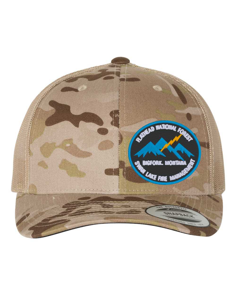 Classic Retro Snapback Trucker Hat with Embroidered Patch-6606