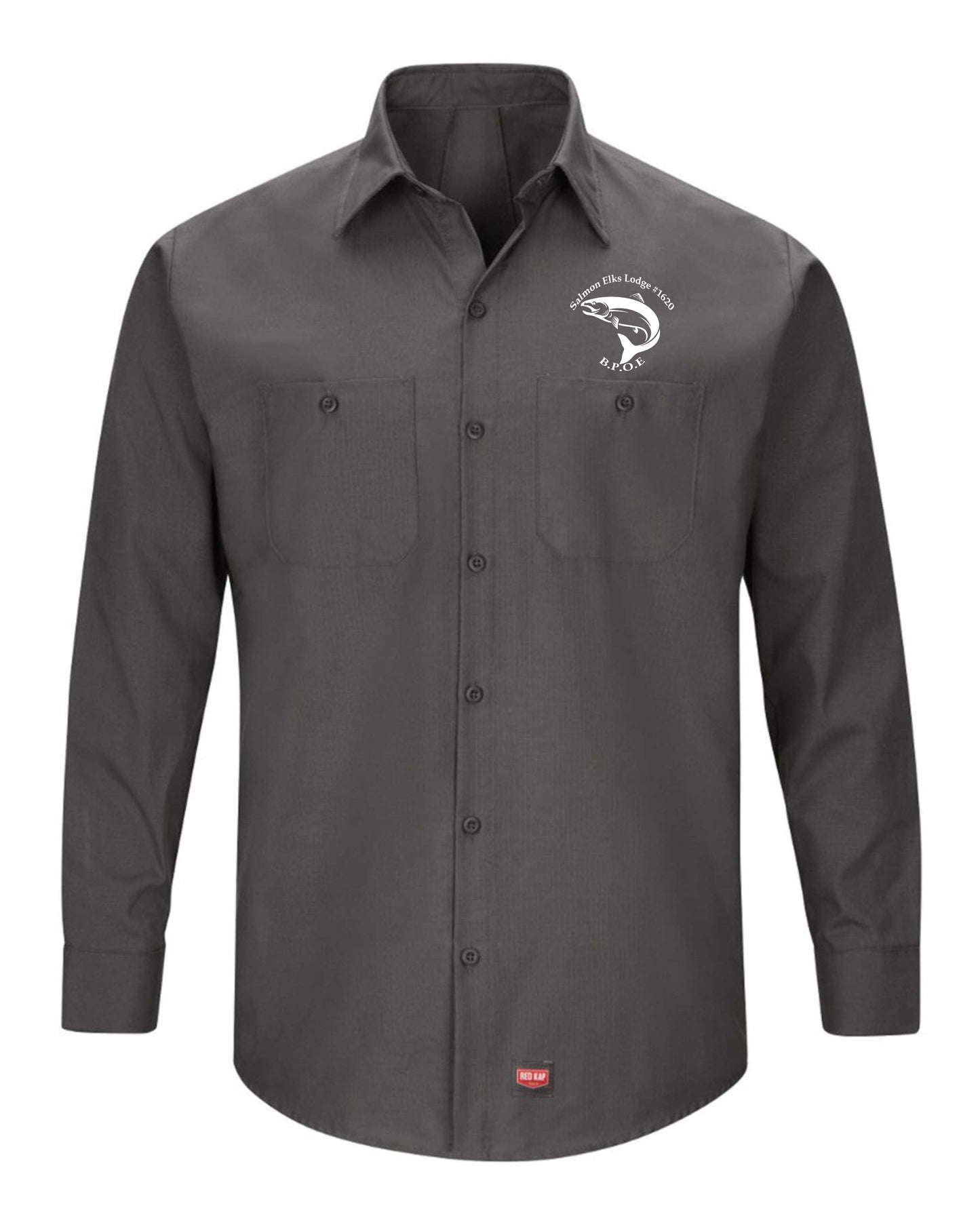 Mens Long Sleeve Red Kap Long Sleeve Work Shirt