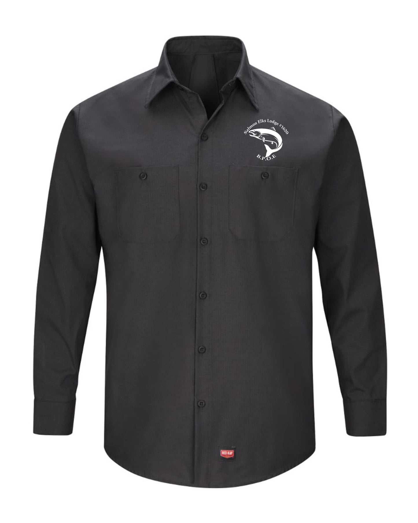 Mens Long Sleeve Red Kap Long Sleeve Work Shirt