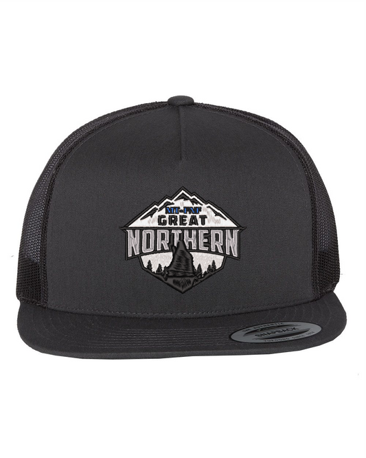 YP Classics - Five-Panel Flat Bill Classic Trucker Capwith Great Northern Logo