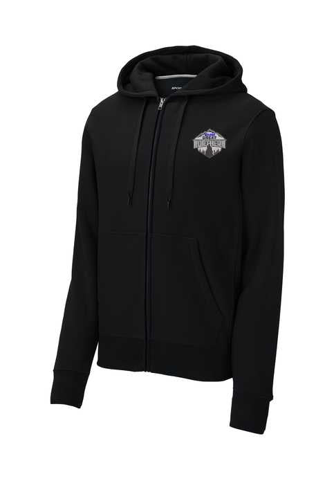 Black Heavyweight Zipup Hoodie with Great Northern Logo F282